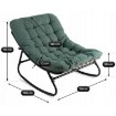 Mebel Elite Кресло-качалка Aurora, зелёное, ME.AURORA/Z/T/FW - Home Club, изображение 10