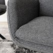Mebel Elite Комплект: стол Luigi 160–240 см (серый мрамор/чёрный) и 4 стула Paul (тёмно-серые), LUIGI/P/CZ/S160-240/PAUL/CZ/T/Z4/K - Home Club, изображение 7