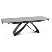 Mebel Elite Комплект: стол Luigi 160–240 см (серый мрамор/чёрный) и 4 стула Paul (тёмно-серые), LUIGI/P/CZ/S160-240/PAUL/CZ/T/Z4/K - Home Club, изображение 11
