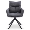Mebel Elite Комплект: стол Luigi 160–240 см (серый мрамор/чёрный) и 4 стула Paul (тёмно-серые), LUIGI/P/CZ/S160-240/PAUL/CZ/T/Z4/K - Home Club, изображение 14