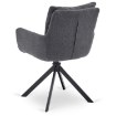 Mebel Elite Комплект: стол Luigi 160–240 см (серый мрамор/чёрный) и 4 стула Paul (тёмно-серые), LUIGI/P/CZ/S160-240/PAUL/CZ/T/Z4/K - Home Club, изображение 16