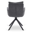 Mebel Elite Комплект: стол Luigi 160–240 см (серый мрамор/чёрный) и 4 стула Paul (тёмно-серые), LUIGI/P/CZ/S160-240/PAUL/CZ/T/Z4/K - Home Club, изображение 17