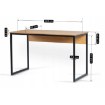 Mebel Elite Письмовий стіл Ross 120 см, дуб золотистий/чорний, ME.ROSS/D/CZ/B - Home Club, зображення 6