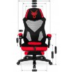 Mebel Elite Ігрове обертове крісло Bing з підніжкою, чорне/червоне, ME.BING/CZ/CZR/T/FO - Home Club, зображення 6