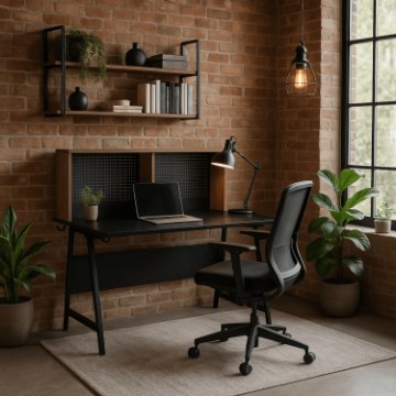 Mebel Elite Игровой стол Ice 138,5 см, черный/дуб «Сонома», ME.ICE/DS/CZ/B - Home Club