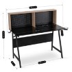 Mebel Elite Игровой стол Ice 138,5 см, черный/дуб «Сонома», ME.ICE/DS/CZ/B - Home Club, изображение 5