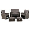 Mebel Elite Комплект садовой мебели Delgado, серый, ME.DELGADO/P/RT/OGR/ZES - Home Club, изображение 3