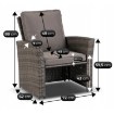 Mebel Elite Комплект садовой мебели Delgado, серый, ME.DELGADO/P/RT/OGR/ZES - Home Club, изображение 11