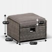 Mebel Elite Комплект садовой мебели Delgado, серый, ME.DELGADO/P/RT/OGR/ZES - Home Club, изображение 13