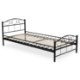 Mebel Elite Металеве ліжко Griffin 90x200, чорне, ME.GRIFFIN/90/CZ/LOZ - Home Club