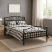 Mebel Elite Металеве ліжко Griffin 90x200, чорне, ME.GRIFFIN/90/CZ/LOZ - Home Club, зображення 2
