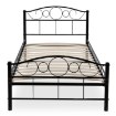 Mebel Elite Металеве ліжко Griffin 90x200, чорне, ME.GRIFFIN/90/CZ/LOZ - Home Club, зображення 3
