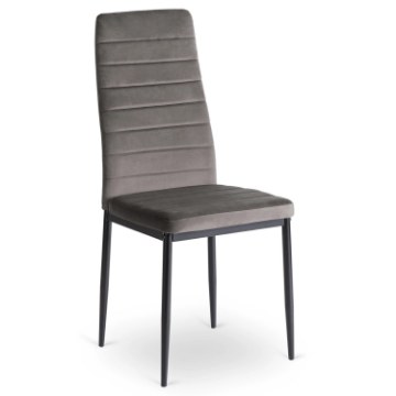 Mebel Elite Стілець Naris сірий велюровий, ME.NARIS/P/CZ/V/K - Home Club