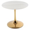 Mebel Elite Стол Sander 89 см, керамический, бело-золотой, ME.SANDER/B/ZL/S - Home Club, изображение 5