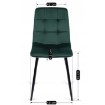 Mebel Elite Стул Peru, зеленый, велюровый, ME.PERU/Z/V/K - Home Club, изображение 6
