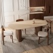 Mebel Elite Стіл Dario, овальний, 200 см, травертин/горіх, ME.DARIO/TRAW/O/S - Home Club, зображення 4