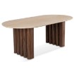 Mebel Elite Стіл Dario, овальний, 200 см, травертин/горіх, ME.DARIO/TRAW/O/S - Home Club, зображення 8