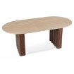 Mebel Elite Стіл Dario, овальний, 200 см, травертин/горіх, ME.DARIO/TRAW/O/S - Home Club, зображення 9