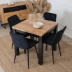 Mebel Elite Стул Chris, черный, велюровый, ME.CHRIS/CZ/V/K - Home Club, изображение 3