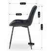 Mebel Elite Стул Chris, черный, велюровый, ME.CHRIS/CZ/V/K - Home Club, изображение 10