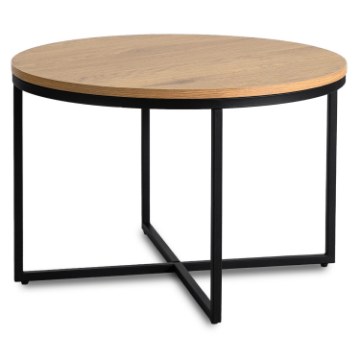 Mebel Elite Столик Hantel «Золотой дуб»/«Черный», ME.HANTEL/DZ/CZ/L - Home Club