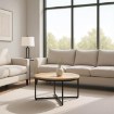 Mebel Elite Столик Hantel «Золотой дуб»/«Черный», ME.HANTEL/DZ/CZ/L - Home Club, изображение 2