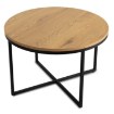 Mebel Elite Столик Hantel «Золотой дуб»/«Черный», ME.HANTEL/DZ/CZ/L - Home Club, изображение 4