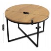 Mebel Elite Столик Hantel «Золотой дуб»/«Черный», ME.HANTEL/DZ/CZ/L - Home Club, изображение 7