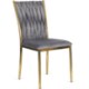 Mebel Elite Стул Dan, серый, плетеный, велюровый, ME.DAN/P/ZL/V/K - Home Club