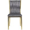 Mebel Elite Стул Dan, серый, плетеный, велюровый, ME.DAN/P/ZL/V/K - Home Club, изображение 3