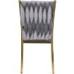Mebel Elite Стул Dan, серый, плетеный, велюровый, ME.DAN/P/ZL/V/K - Home Club, изображение 5