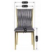 Mebel Elite Стул Dan, серый, плетеный, велюровый, ME.DAN/P/ZL/V/K - Home Club, изображение 6
