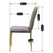 Mebel Elite Стул Dan, серый, плетеный, велюровый, ME.DAN/P/ZL/V/K - Home Club, изображение 7