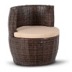 Mebel Elite Комплект садовой мебели Frio, коричневый/бежевый, ME.FRIO/BR/RT/OGR/ZES - Home Club, изображение 4