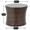 Mebel Elite Комплект садовой мебели Frio, коричневый/бежевый, ME.FRIO/BR/RT/OGR/ZES - Home Club, изображение 11