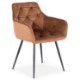 Mebel Elite Стілець Modesto, червоний, велюровий, ME.MODESTO/RD/CZ/V/K - Home Club