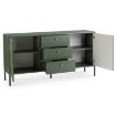 Mebel Elite Комод Soft 154 см, двухдверный с ящиками, с рифленой поверхностью, зеленый, W.ISEO/IS03/Z/N.CZ/U.ZL/KOM2D3S - Home Club, изображение 3