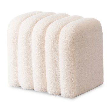Mebel Elite Мягкий пуф Karbon кремового цвета, ME.KARBON/BZ/TB/PUF - Home Club