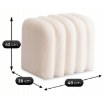 Mebel Elite М'яка пуф Karbon, кремовий, ME.KARBON/BZ/TB/PUF - Home Club, зображення 6
