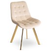 Mebel Elite Стілець Devi кремового кольору з велюру, ME.DEVI/KR/ZL/V/K - Home Club