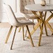 Mebel Elite Стілець Devi кремового кольору з велюру, ME.DEVI/KR/ZL/V/K - Home Club, зображення 3