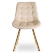 Mebel Elite Стілець Devi кремового кольору з велюру, ME.DEVI/KR/ZL/V/K - Home Club, зображення 5