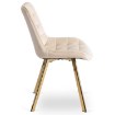 Mebel Elite Стілець Devi кремового кольору з велюру, ME.DEVI/KR/ZL/V/K - Home Club, зображення 6