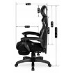 Mebel Elite Ігрове обертове крісло Maximo, чорне, ME.MAXIMO/CZ/T/FO - Home Club, зображення 12
