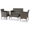 Mebel Elite Комплект садовой мебели Missisipi, серый, ME.MISSISIPI/P/RT/OGR/ZES - Home Club, изображение 2