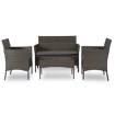 Mebel Elite Комплект садовой мебели Missisipi, серый, ME.MISSISIPI/P/RT/OGR/ZES - Home Club, изображение 3