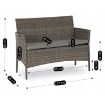 Mebel Elite Комплект садовой мебели Missisipi, серый, ME.MISSISIPI/P/RT/OGR/ZES - Home Club, изображение 11