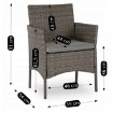 Mebel Elite Комплект садовой мебели Missisipi, серый, ME.MISSISIPI/P/RT/OGR/ZES - Home Club, изображение 12