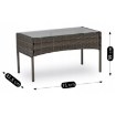Mebel Elite Комплект садовой мебели Missisipi, серый, ME.MISSISIPI/P/RT/OGR/ZES - Home Club, изображение 13