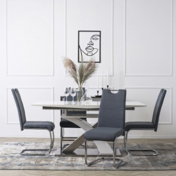 Mebel Elite Стул Lopez темно-серый, ME.LOPEZ/CP/T/K - Home Club